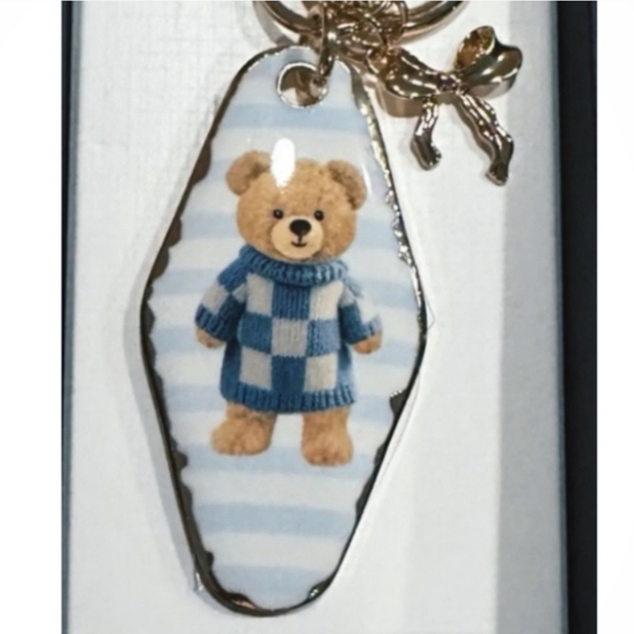 🔹️Piper K🔹️ Viral Adorable Teddy Bear Key Chain Bag Charm - Picture 3 of 5